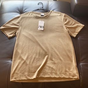 Zara gold shirt